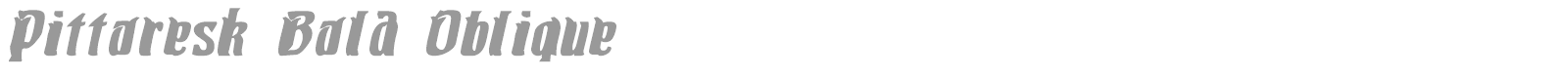 Pittoresk font preview